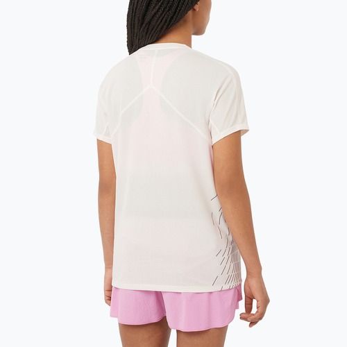 Tricou de alergare pentru femei Salomon Sense Aero SS Tee GFX whisper white