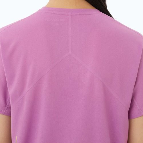 Tricou de alergare pentru femei Salomon Sense Aero SS Tee GFX iris orchid/acid lime