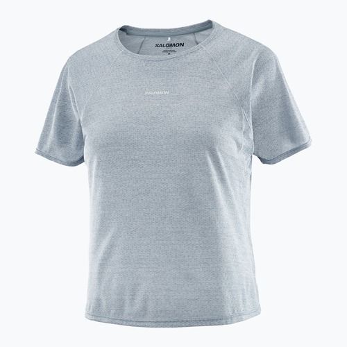Tricou de alergare pentru femei Salomon Shakeout Air Cropp trade winds