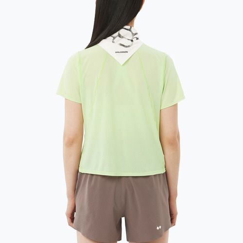Tricou de alergare pentru femei Salomon Shakeout Air Cropp butterfly