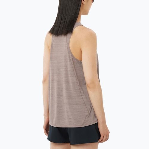 Tricou de alergare pentru femei Salomon SHAKEout Air Tank iron