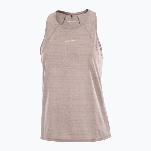 Tricou de alergare pentru femei Salomon SHAKEout Air Tank iron