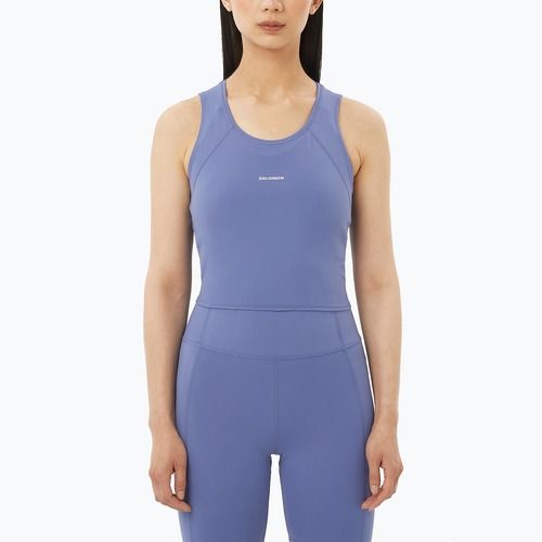 Tricou de alergare pentru femei Salomon SHAKEout Bliss Tanklette marlin