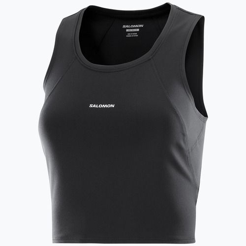 Tricou de alergare pentru femei Salomon SHAKEout Bliss Tanklette deep black