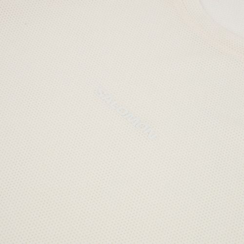 Longsleeve de alergare pentru bărbați Salomon Shakeout Core whisper white