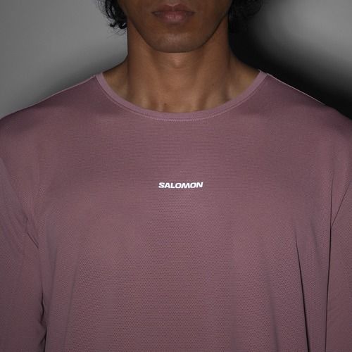 Longsleeve de alergare pentru bărbațiSalomon Shakeout Core dusky orchid