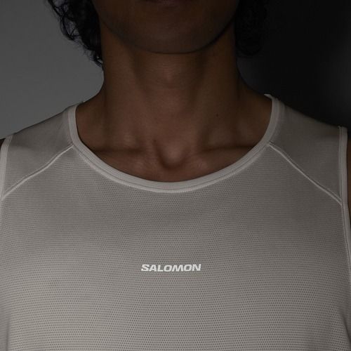 Tricou pentru bărbați Salomon Shakeout Core whisper white