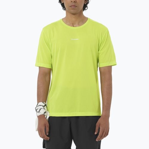 Tricou de alergare pentru bărbați Salomon Shakeout Core acid lime