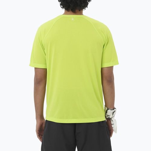 Tricou de alergare pentru bărbați Salomon Shakeout Core acid lime