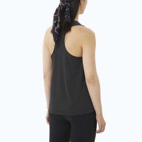 Tricou de alergare pentru femei Salomon Shakeout Core Tank GFX deep black