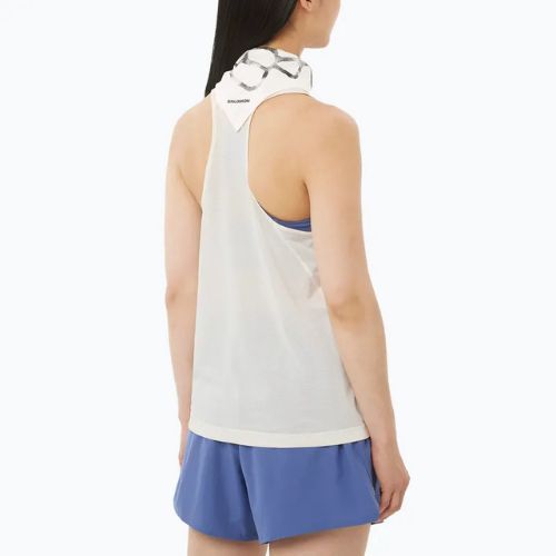 Tricou de alergare pentru femei Salomon Shakeout Core Tank whisper white