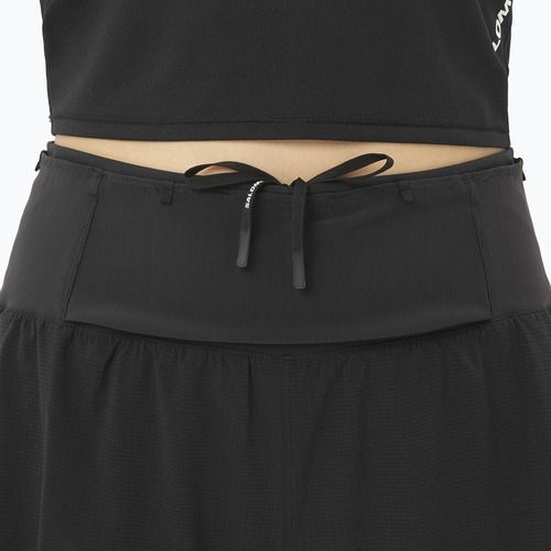 Pantaloni scurți de alergare pentru femei Salomon Sense Aero 2IN1 Trail 4" deep black