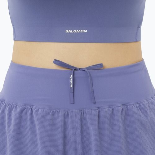 Pantaloni scurți de alergare pentru femei Salomon Sense Aero Stow 4" marlin
