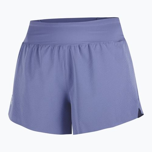 Pantaloni scurți de alergare pentru femei Salomon Sense Aero Stow 4" marlin