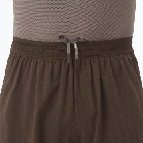 Pantaloni scurți de alergare pentru bărbați Salomon Sense Aero Stow 5" coffee bean