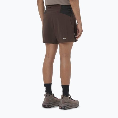 Pantaloni scurți de alergare pentru bărbați Salomon Sense Aero Stow 5" coffee bean