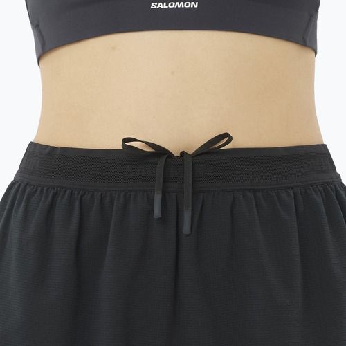 Pantaloni scurți de alergare pentru femei Salomon Sense SPLT 3" deep black