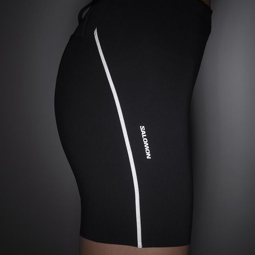 Pantaloni scurți de alergare pentru femei Salomon Sense Stow 6" deep black