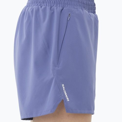 Pantaloni scurți de alergare pentru femei Salomon SHAKEout Core 4" marlin