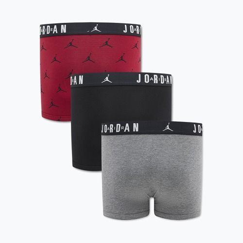 Boxeri pentru copii  Jordan JHB Flight Cotton Essential 3 pairs gym red
