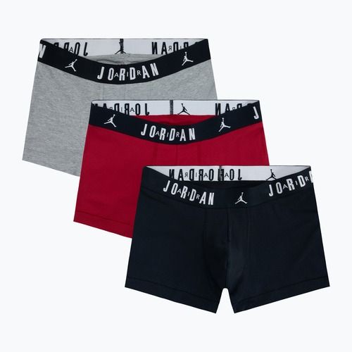 Boxeri pentru bărbați Nike Jrdan JHM Flight Cotton Trunk 3 perechi gym red/black