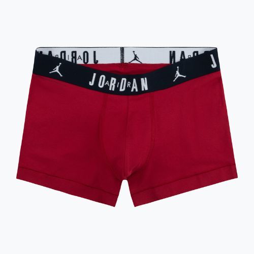 Boxeri pentru bărbați Nike Jrdan JHM Flight Cotton Trunk 3 perechi gym red/black