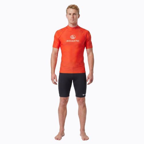 Tricou pentru bărbați AQUASTIC Rimos UV 50+ UPF orange