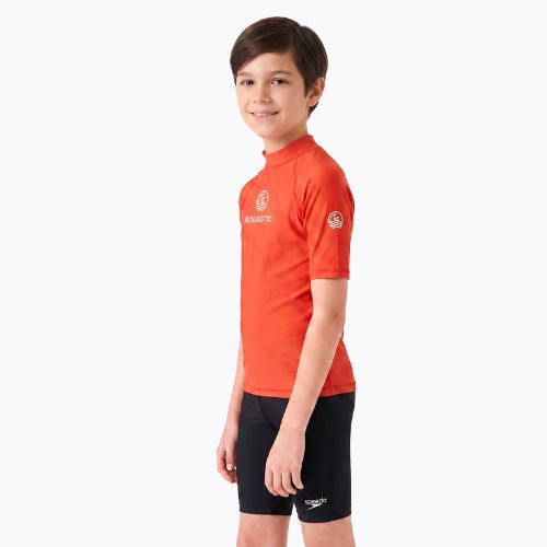 Tricou pentru copii AQUASTIC Rimos UV 50+ UPF orange