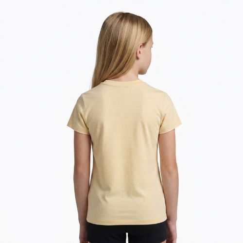 Tricou de drumeție pentru copii KADVA Merivra merino piersică