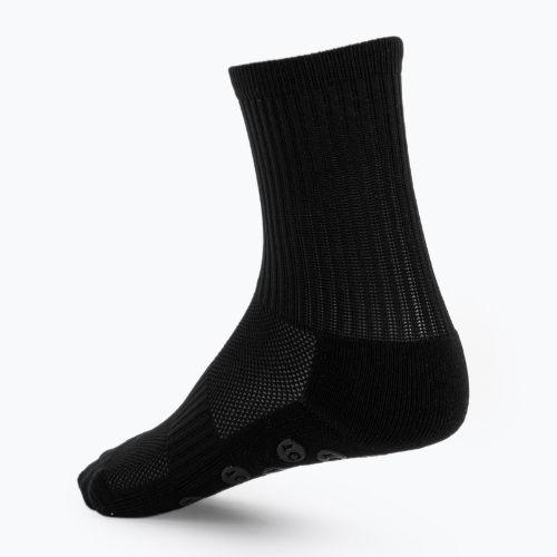 Șosete de fotbal pentru copii OneTeam Precision Grip non-slip 2-pack black