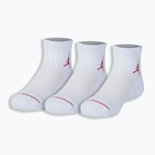 Șosete pentru copii Air Jordan Jumpman Quarter 3 pairs white