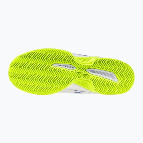 Încălțăminte de tenis pentru bărbați Mizuno Break Shot 5 CC white/dazzling blue/lightning