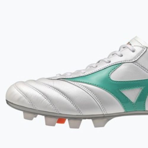 Încălțăminte de fotbal Mizuno Morelia II Japan FG white/arcadia/lava orange