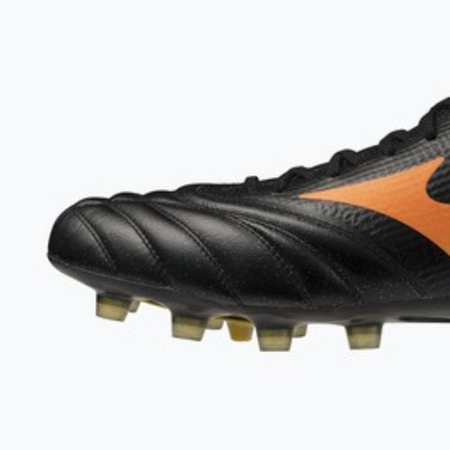 Încălțăminte de fotbal Mizuno Morelia Neo V β Elite FG black/lava orange/arcadia