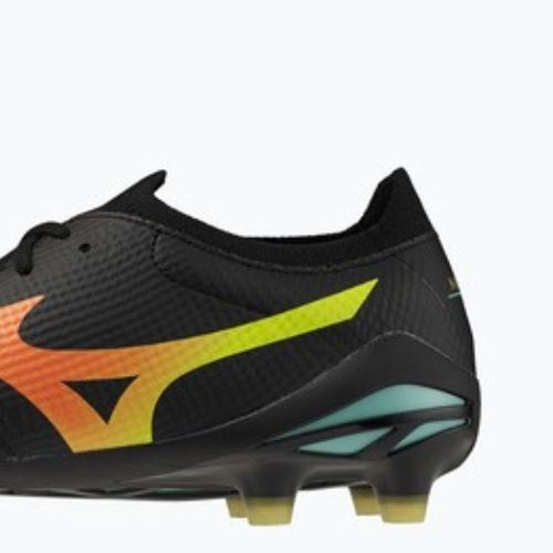 Încălțăminte de fotbal Mizuno Morelia Neo V β Pro FG black/lava orange/arcadia