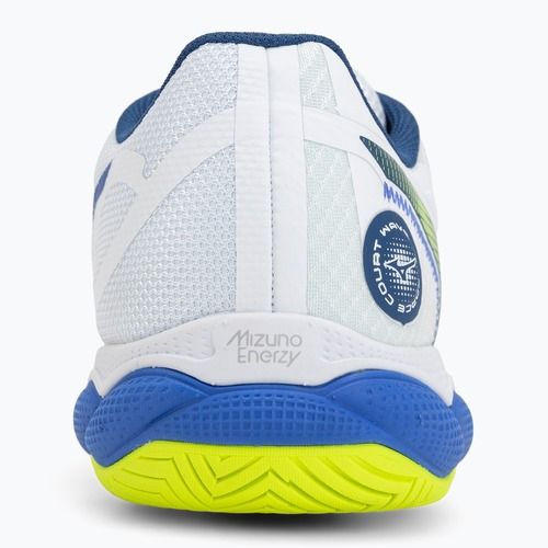 Încălțăminte de tenis pentru bărbați Mizuno Wave Enforce Court AC white/dazzling blue/lightning