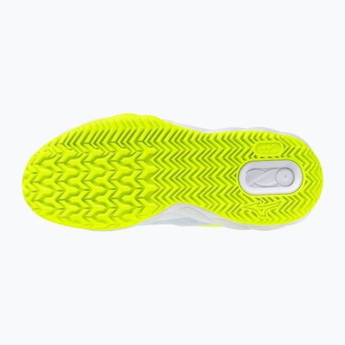 Încălțăminte de tenis pentru femei Mizuno Wave Enforce Court CC W ice water/lightning yellow/ancient