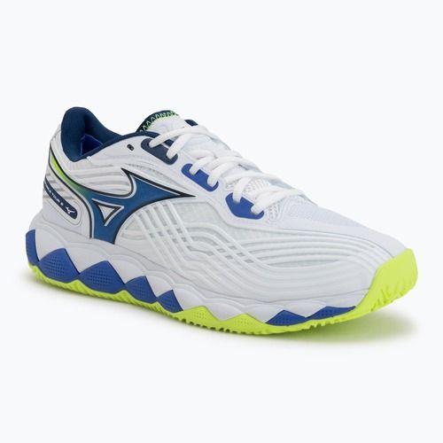Încălțăminte de tenis Mizuno Wave Enforce Tour 2 CC white/dazzling blue/lightning