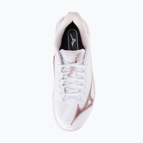 Încălțăminte de tenis pentru femei Mizuno Wave Exceed Court CC W white/pinkesque/barbados cherr