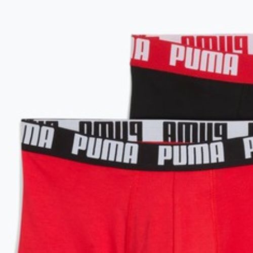 Boxeri pentru bărbați PUMA Everyday Basic 2 perechi red/black