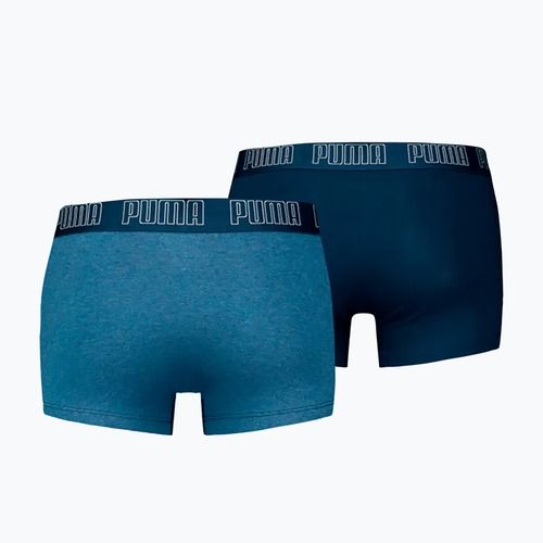 Boxeri pentru bărbați PUMA Everyday Trunk 2 perechi light blue melange
