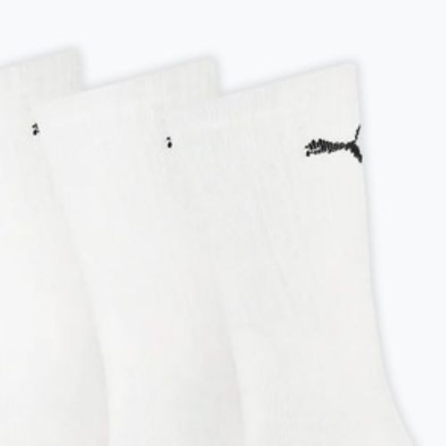 Șosete PUMA Sport Crew Stripe 3 perechi white