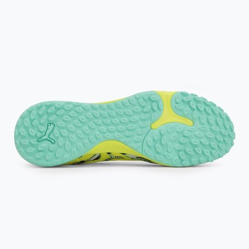 Încălțăminte de fotbal PUMA Future 9 Match Creativity TT yellow alert/mint jelly/puma white/puma black