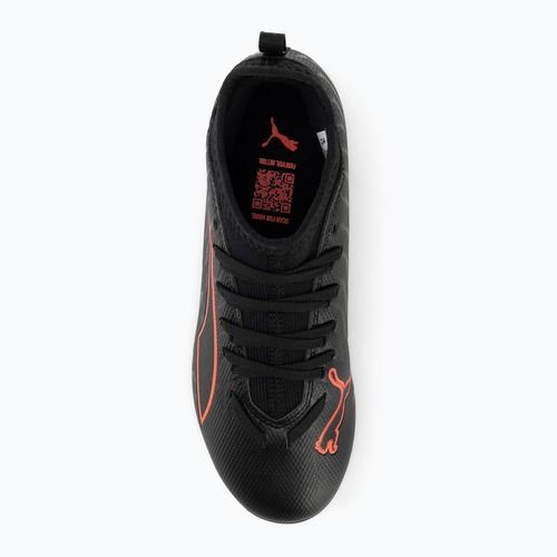 Încălțăminte de fotbal pentru copii PUMA Ultra 6 Match FG/AG Jr puma black/puma red