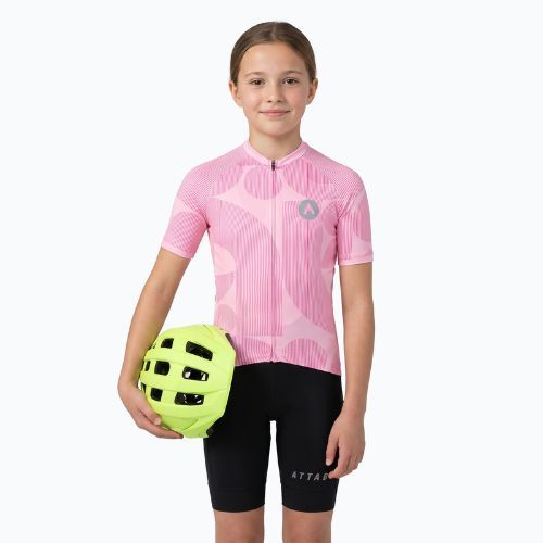 Tricou de ciclism pentru copii ATTABO Vites WMNS pink