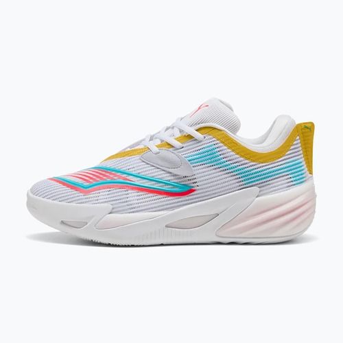 Încălțăminte de baschet PUMA All-Pro NITRO 2 puma white/sunblaze