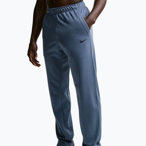 Pantaloni de antrenament pentru bărbați Nike Therma-FIT Open Hem diffused blue/diffused blue/black