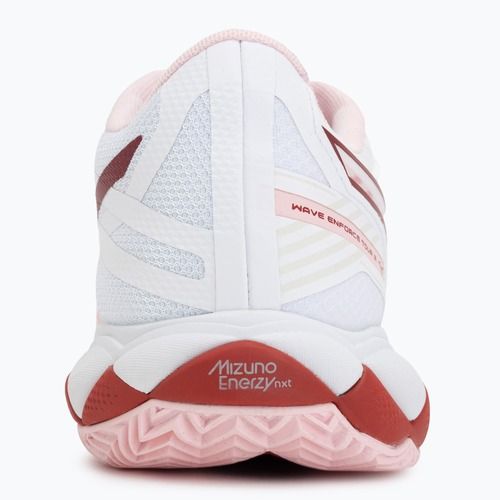 Încălțăminte de tenis pentru femei Mizuno Wave Enforce Tour 2 CC white/pinkesque/barbados/cherry