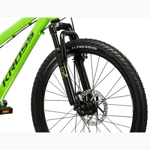 Bicicletă pentru copii KROSS Dust Jr 1.0 Dsc green/green/gloss