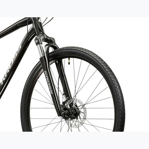 Bicicletă de cross KROSS Evado 4.0 black/silver/gloss